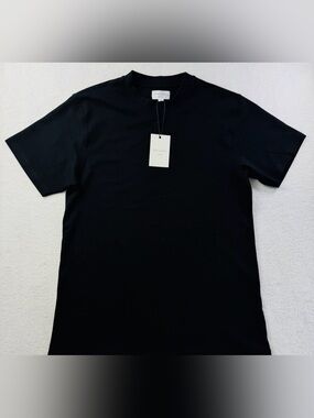 Precedent Los Angeles Luxura 270 Interlock Crew Tee Black Size Small NWT
